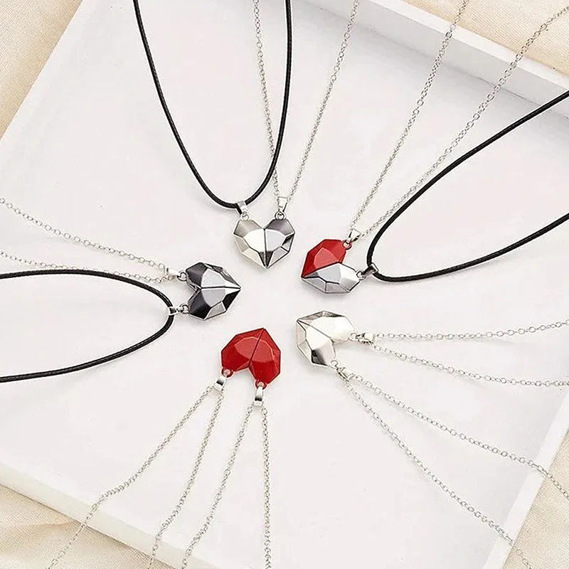 Magnetic Dual Heart Connection Necklace