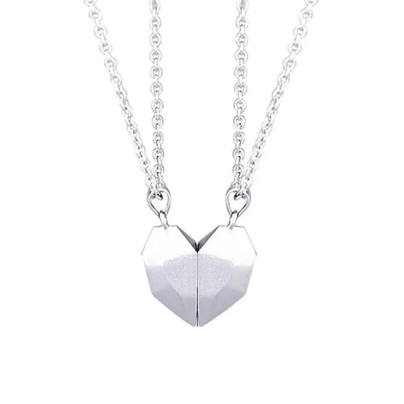 Magnetic Dual Heart Connection Necklace