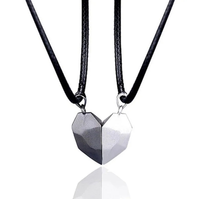 Magnetic Dual Heart Connection Necklace