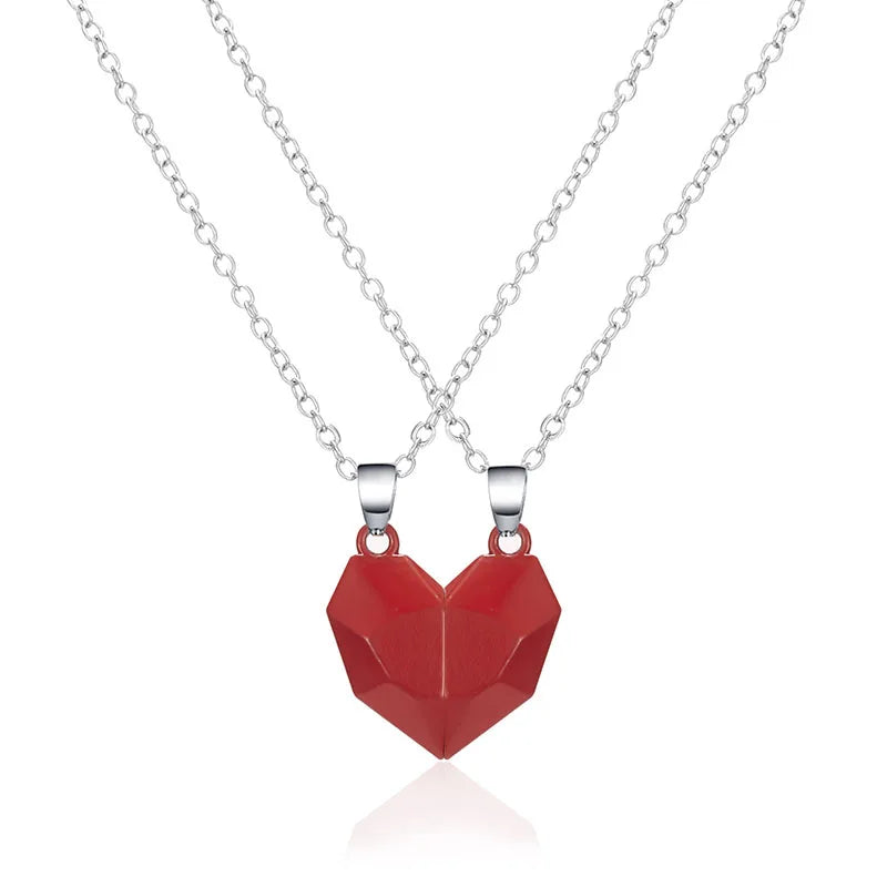 Magnetic Dual Heart Connection Necklace