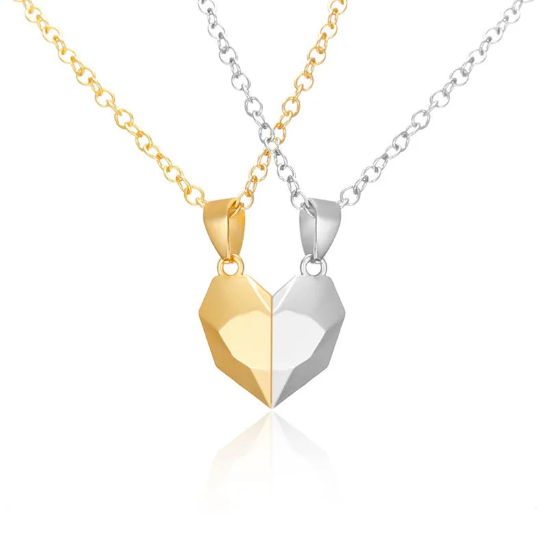 Magnetic Dual Heart Connection Necklace