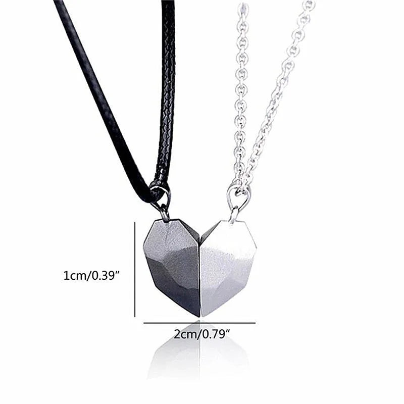 Magnetic Dual Heart Connection Necklace