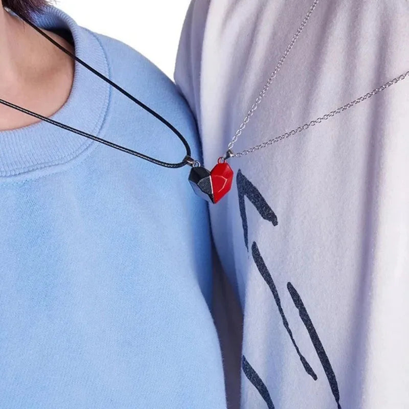 Magnetic Dual Heart Connection Necklace