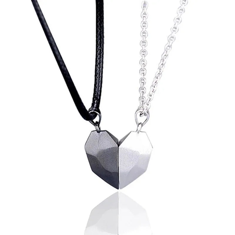 Magnetic Dual Heart Connection Necklace